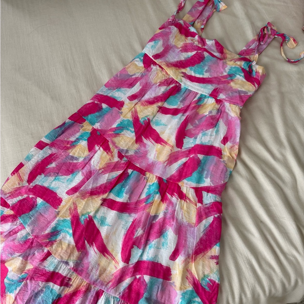 Blu Pepper Vibrant Multicolor Dress